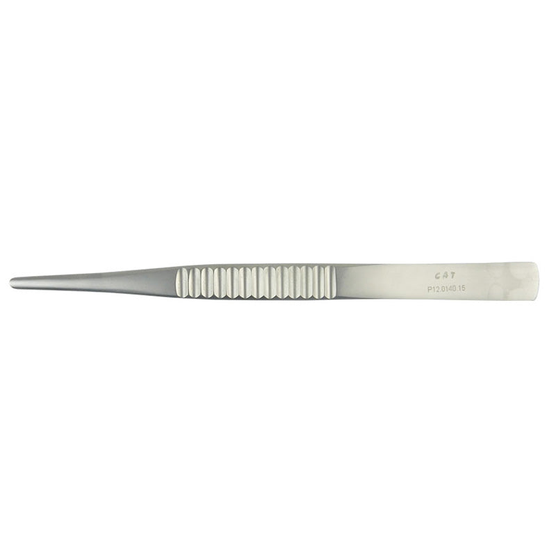 CAT Surgical 15cm tooth dressing forceps for precise artery clamping and dressing in surgical procedures.