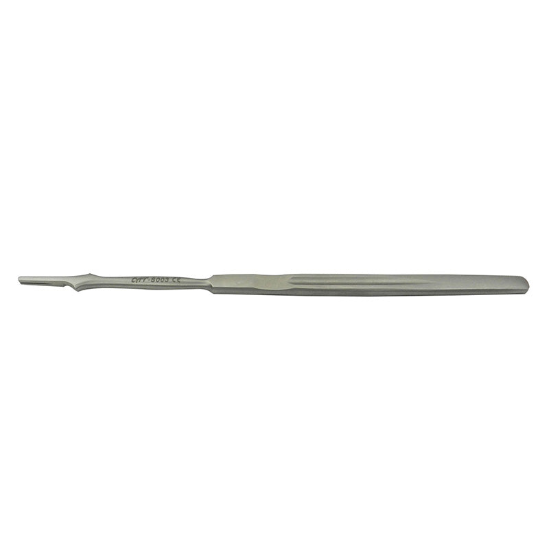 CAT Surgical scalpel handle No 7 for surgical procedures, with a metallic body and textured grip for precision.