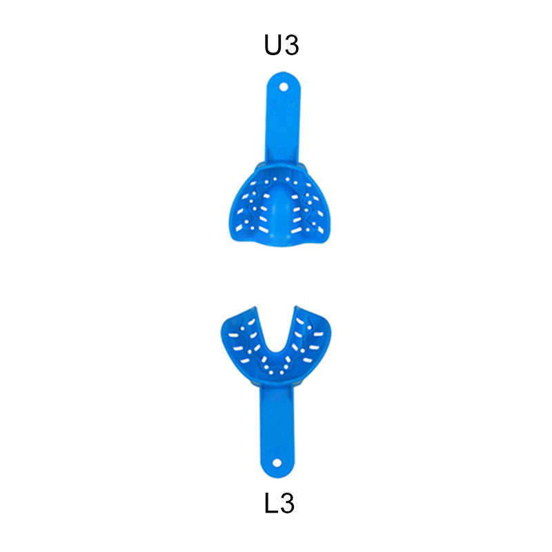 Pair of Centrino orthodontic autoclavable impression trays for accurate dental impressions in orthodontic procedures.