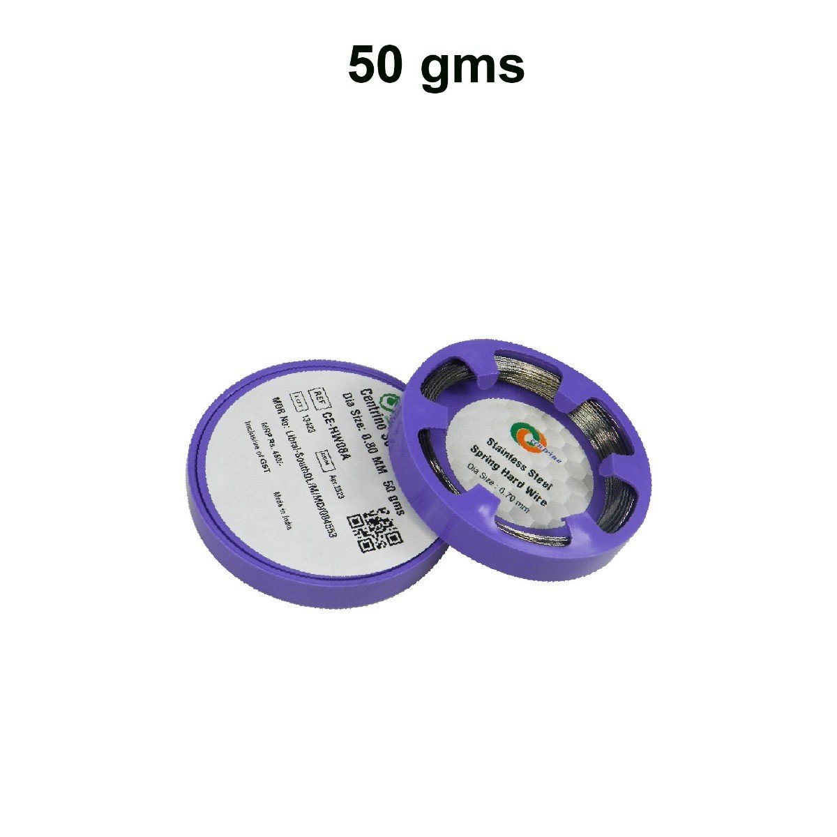 Centrino Lab Wire Round Spring Hard Wire for laboratory use, 0.90 mm diameter, shown in a coiled arrangement
