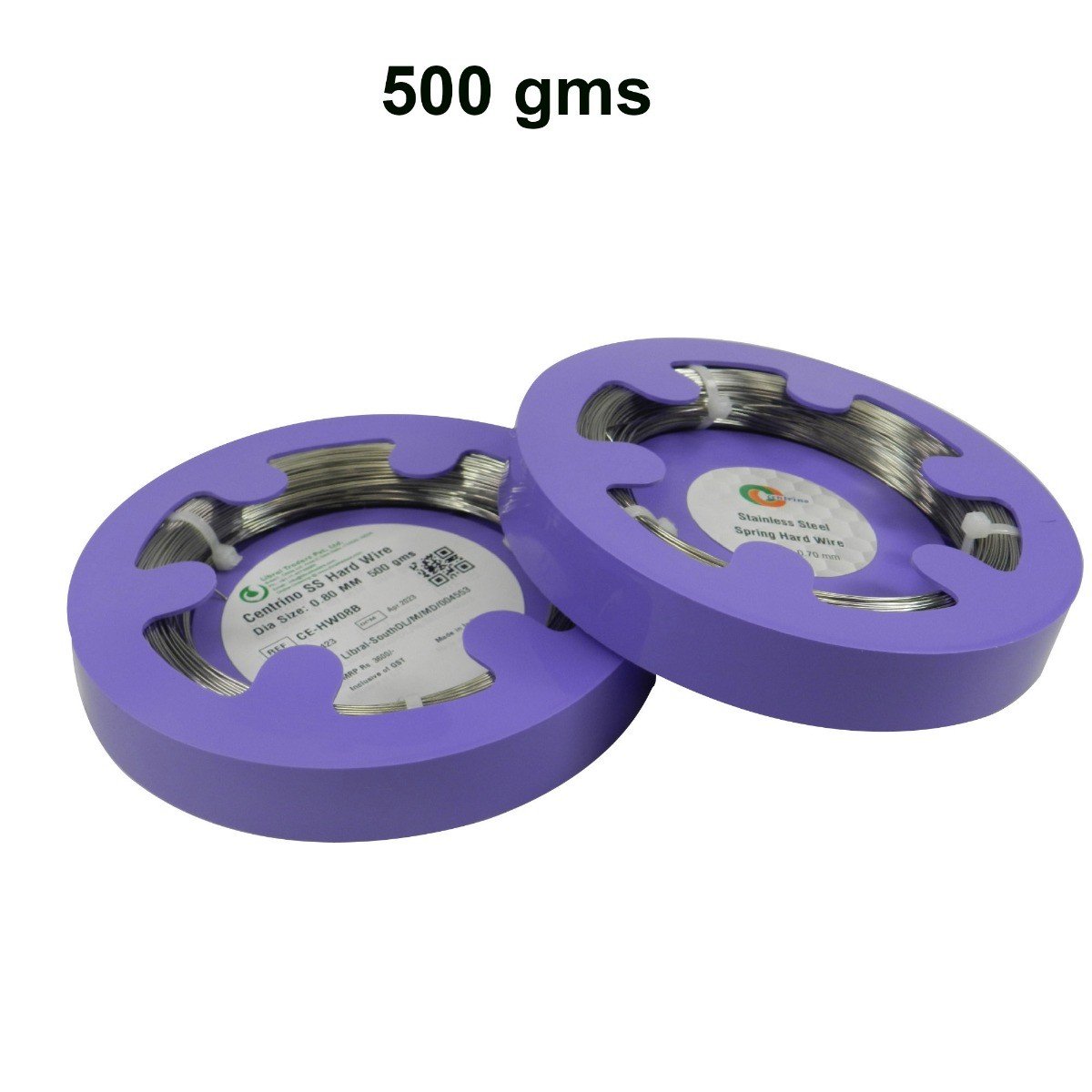 Centrino Lab Wire Round Spring Hard Wire, laboratory wire in 0.90mm diameter, 50 grams, used for scientific and technical applications.