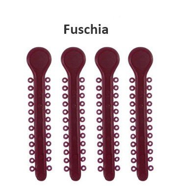 Centrino Ram Bagh low friction ligature stick ties, pearl-colored, shown in a close-up image, for secure dental appliance attachment.