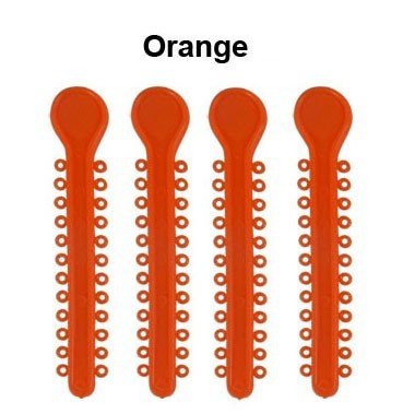 Centrino Ram Bagh low friction ligature stick ties in pearl color, pack of 1008, for orthodontic dental use.