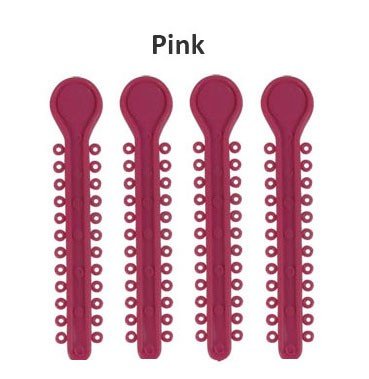 Centrino Ram Bagh low friction ligature stick ties, pearl-colored, pack of 1008, dental orthodontic ligature ties with smooth finish.