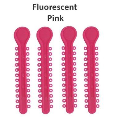 Centrino Ram Bagh low friction ligature stick ties, pearl-colored orthodontic ligature ties, pack of 1008.