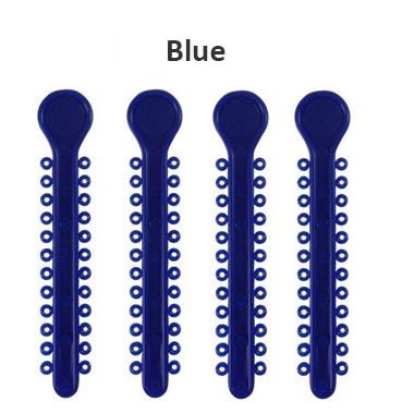 Centrino Ram Bagh low friction ligature stick ties in pearl color, designed for secure, comfortable orthodontic use.