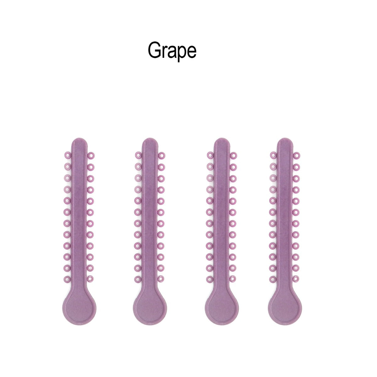 Centrino Ram Bagh low friction ligature stick ties in pearl color, shown in a close-up of the ligature ties for dental use.