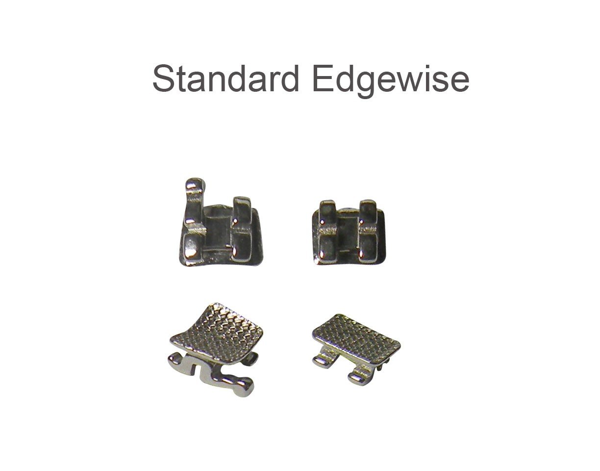 Set of 20 Centrino Standard Edgewise Metal Brackets for framing and construction, featuring durable metal design and precise edgewise fit.