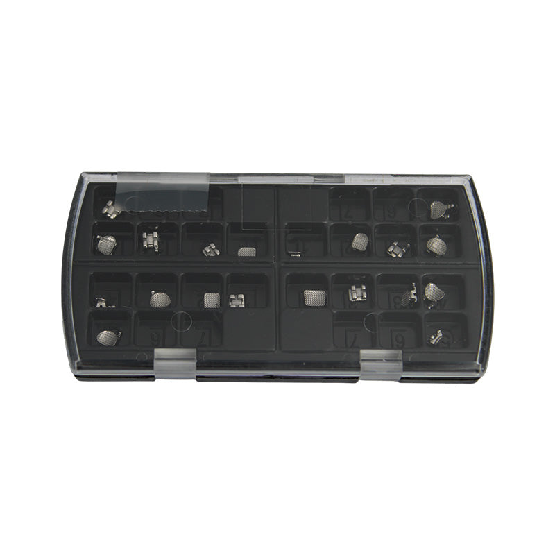 Set of 20 Centrino Standard Edgewise Metal Brackets for framing and construction projects, shown in a neat bracket kit.