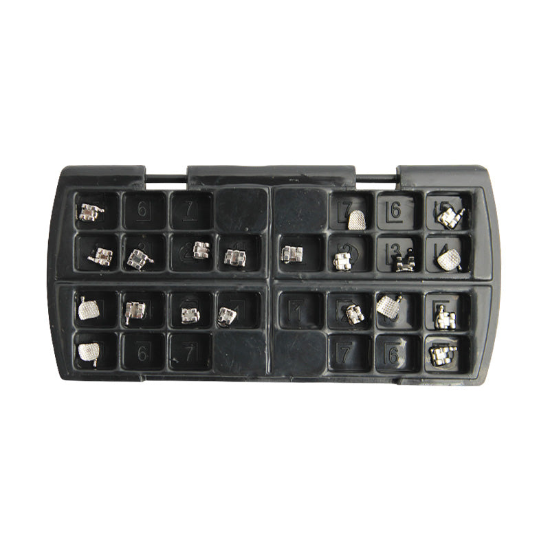 Set of 20 Centrino Standard Edgewise Metal Brackets for structural support and framing in construction projects.