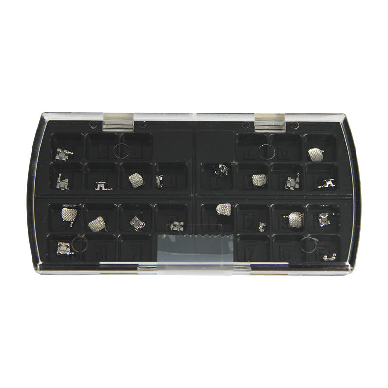 Set of 20 Centrino Standard Edgewise Metal Brackets, durable brackets for structural support and framing in construction.