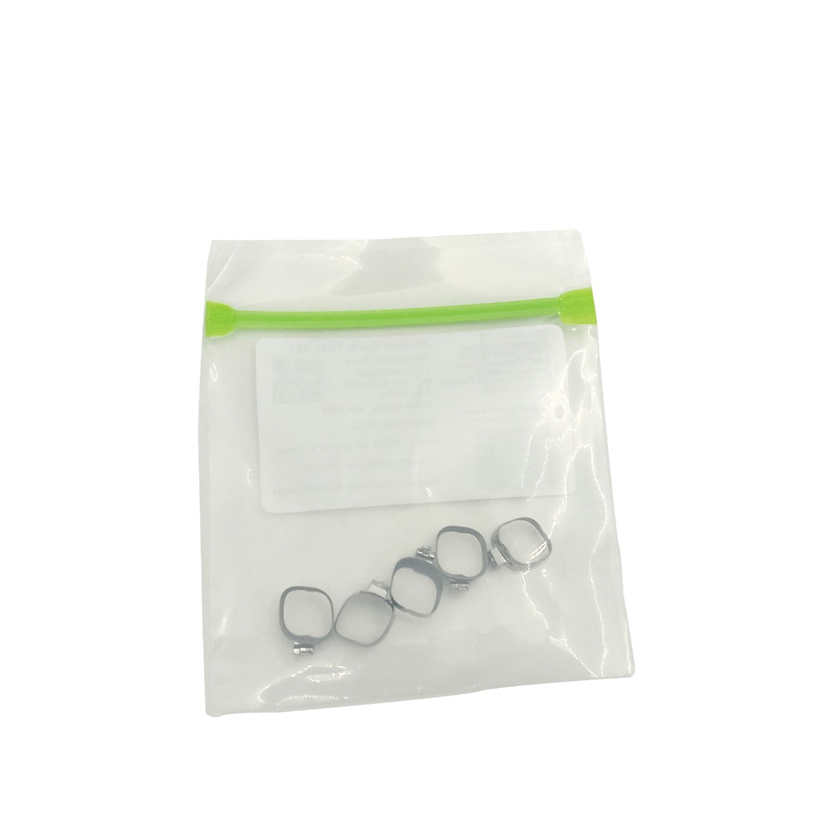 Centrino preformed molar bands with MBT 022 UDLS tubes, right side, shown in a pack of five for orthodontic use.