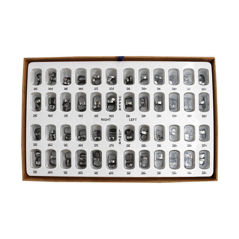 Centrino Plain Band Starter Kit with preformed molar bands, includes various sizes for orthodontic dental treatment.