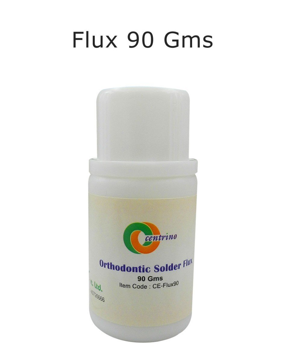 Centrino Orthodontic Silver Solder Flux in a 25g container, used for dental orthodontic soldering and metal work.