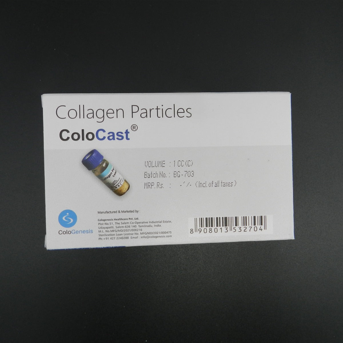 Cologenesis Colo Cast De Mineralised Bone Matrix (Vial Packaging) - Libral Traders