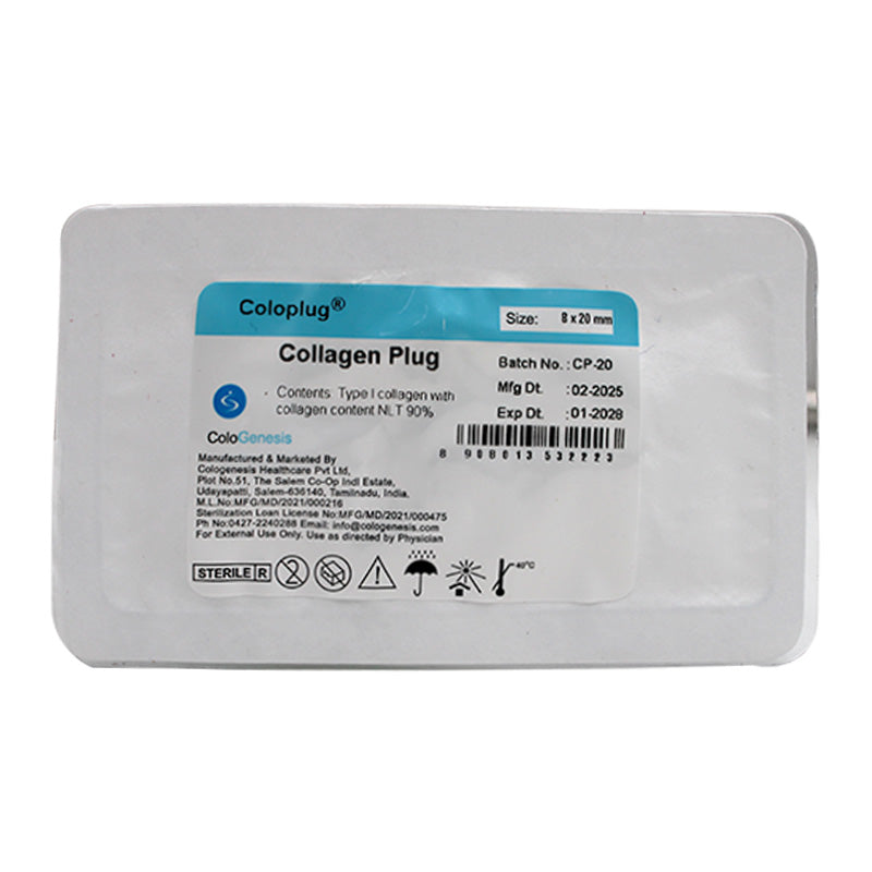 Cologenesis Colo Plug Sterile Resorbable Collagen Sponge - Libral Traders