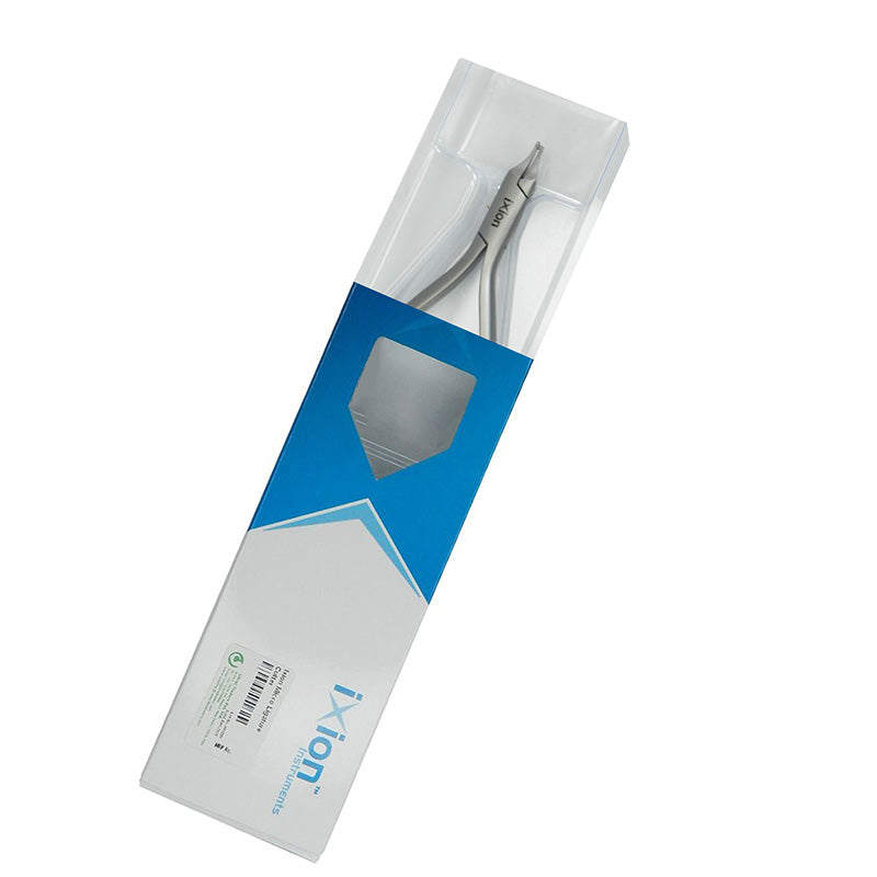 DB Orthodontics Ixion Aligner Plier Torque, a precision orthodontic tool for adjusting clear aligners, shown in close-up.