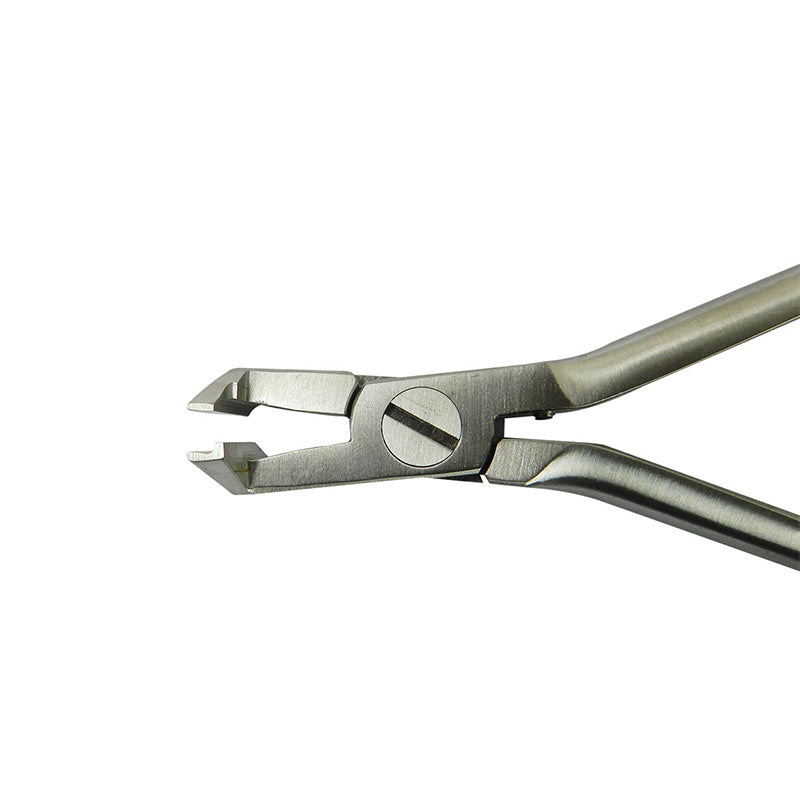 Dentaurum Orthodontics distal end cutter mini with long handle, stainless steel dental tool for precise cutting in orthodontic procedures.