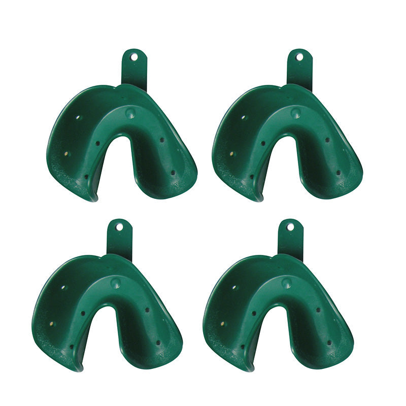 Yellow Dentaurum O-Tray disposable impression tray for upper dental impressions by Dentaurum Orthodontics.