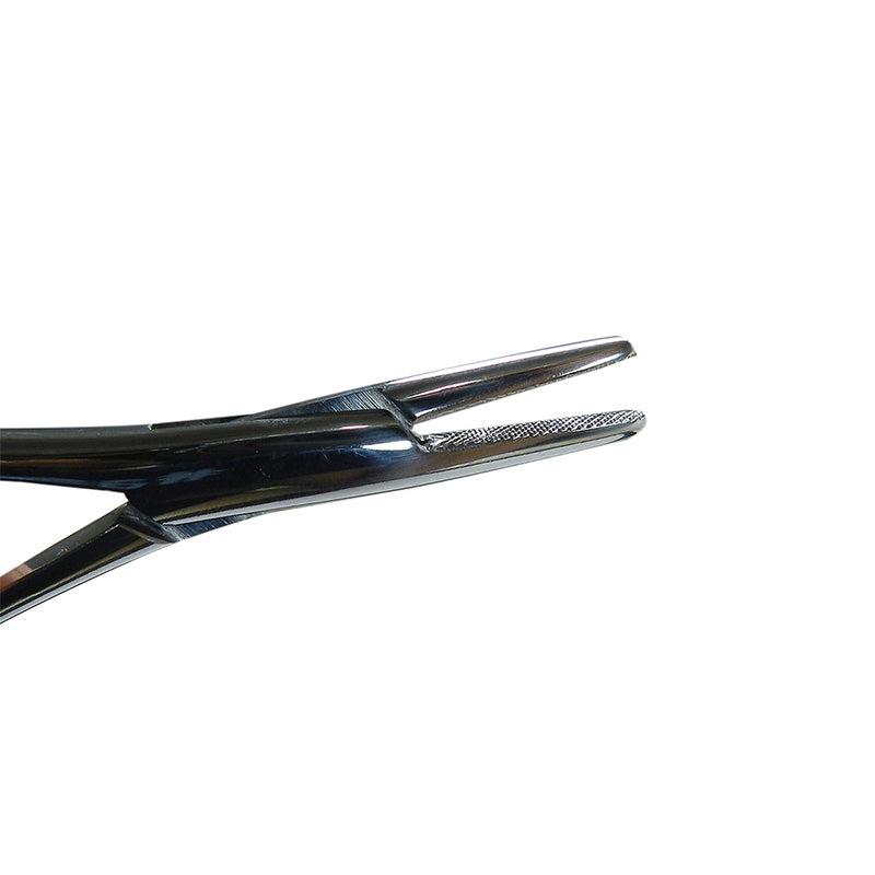 Dentaurum Orthodontics medium needle holder and ligating instrument with stainless steel tips and ergonomic handle.