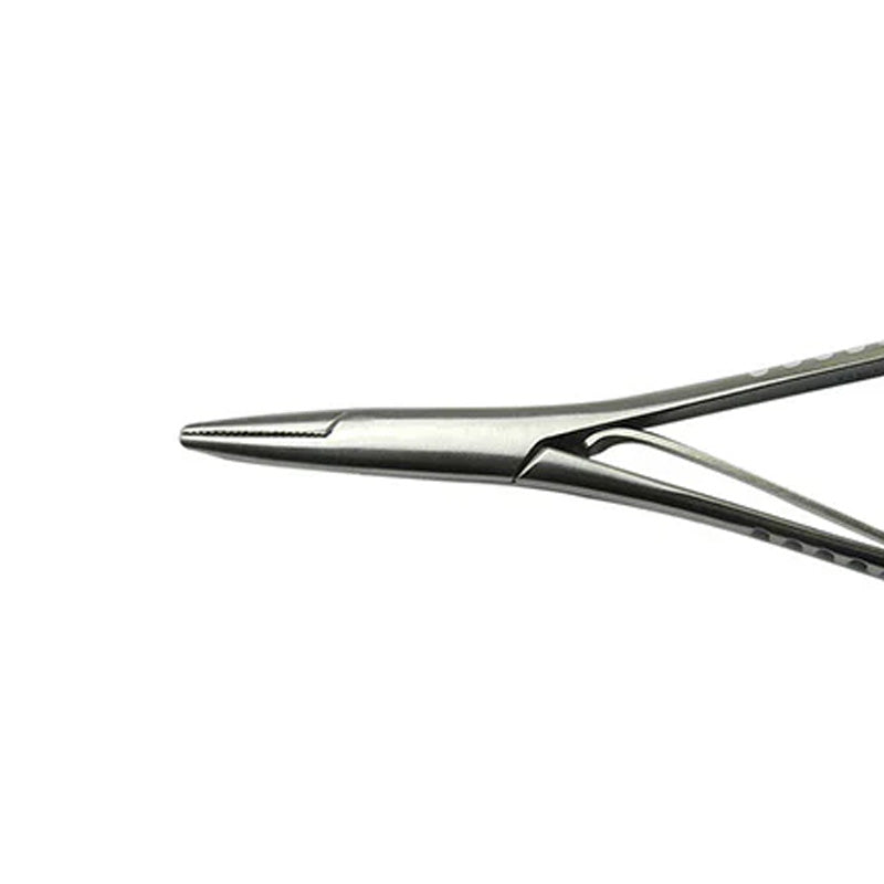 Dentaurum Orthodontics medium needle holder with ring, designed for precise ligating and dental procedures.