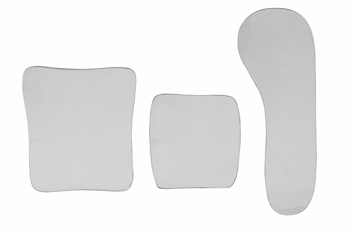 Shree Double Sided Glass Photographic Mirror showing reflective surfaces on both sides for detailed viewing.