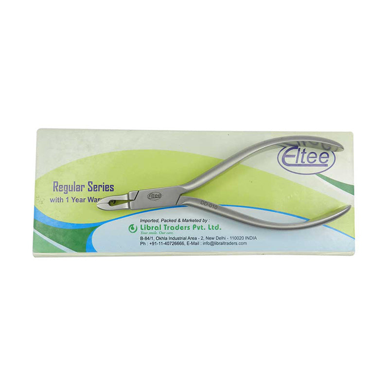Eltee Crown Contouring Plier for banding, with ergonomic handles and precise tips for dental contouring and shaping.