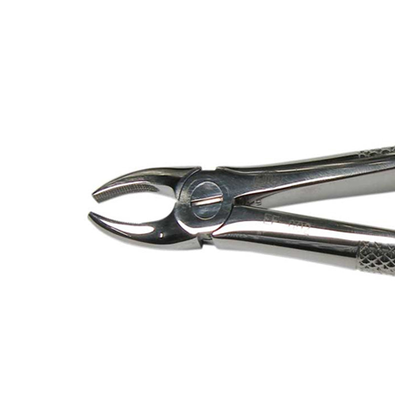 Eltee adult lower anterior extraction forceps for dental procedures, showing the stainless steel instrument with ergonomic handles.