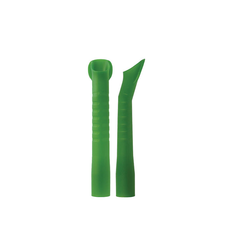 Euronda S.P.A Aspirator Tip EM19 with lime green color, designed for dental suction devices, shown in close-up image