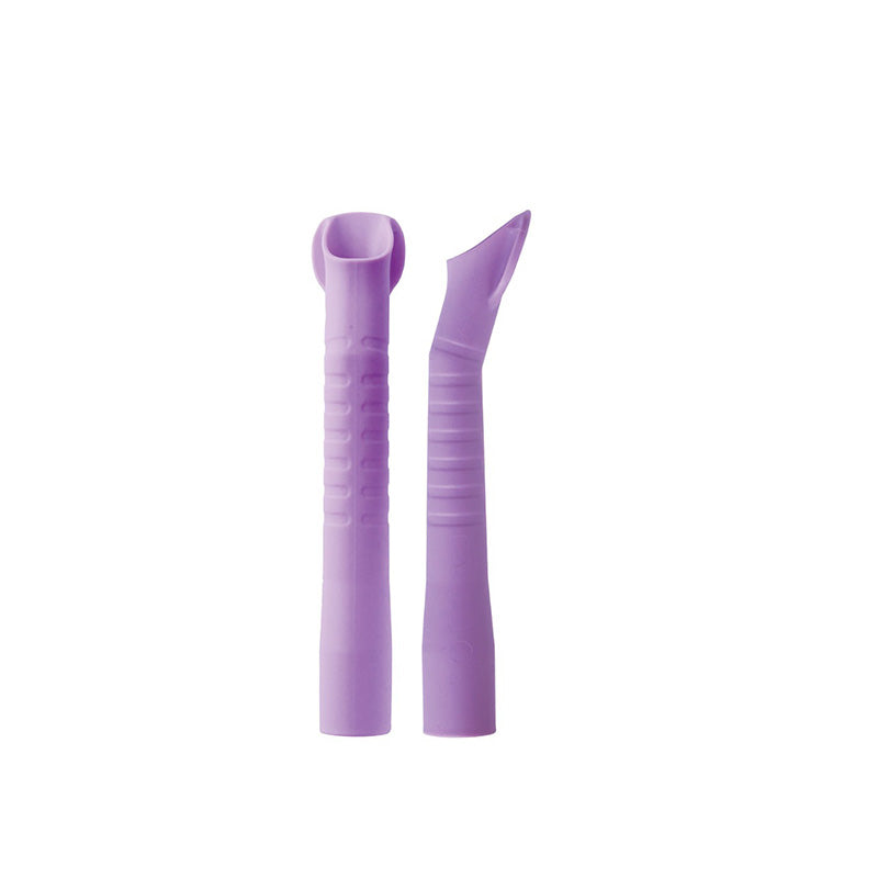 Euronda S.P.A Aspirator Tip EM19, lime green disposable dental aspirator tip for suction devices, shown in close-up.