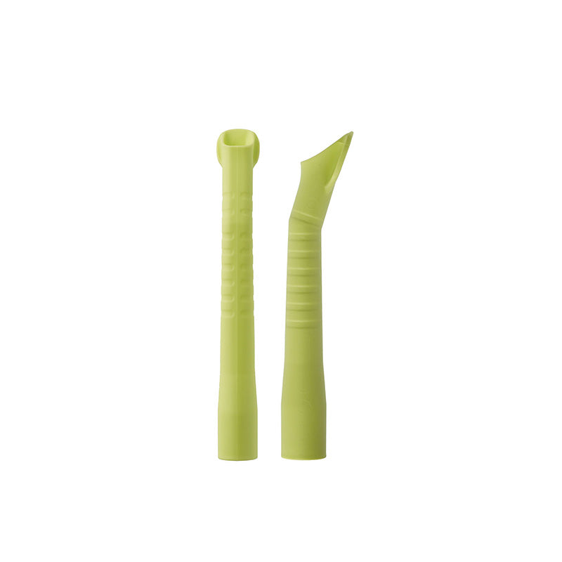 Euronda S.P.A Aspirator Tip EM19 in lime green color, designed for dental suction devices, with a tapered tip and ergonomic grip