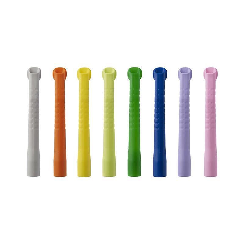 Euronda S.P.A Aspirator Tip EM19, lime green color, disposable dental aspirator tip for suction devices.