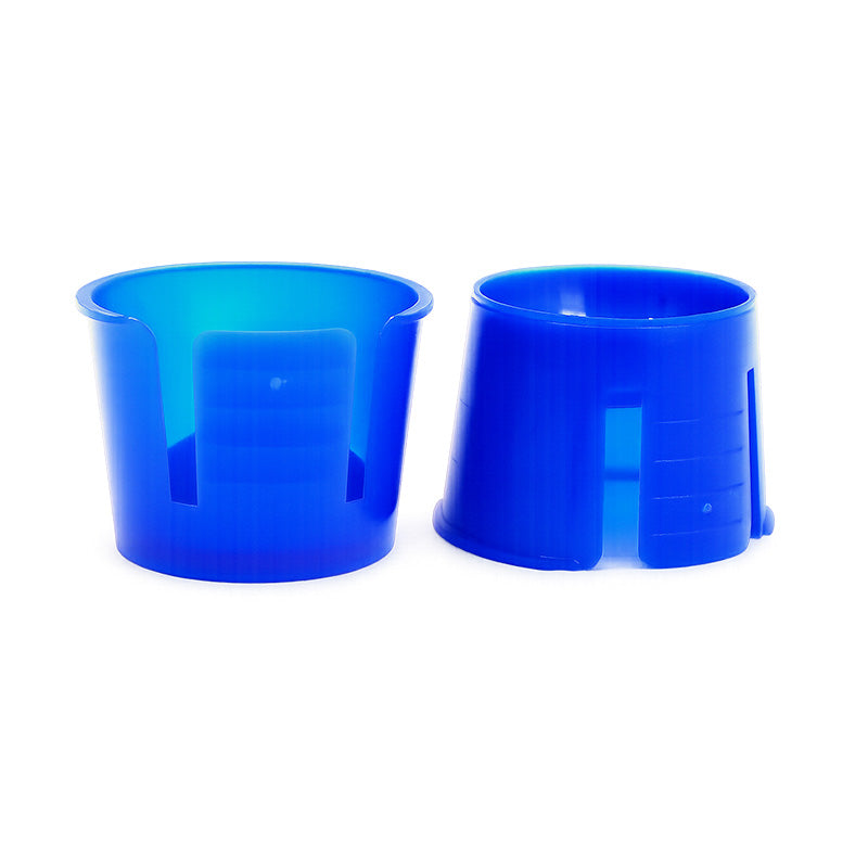 Blue Euronda Monoart Dappen Dishes used for mixing dental materials, made by Euronda S.P.A. for precise dental procedures.