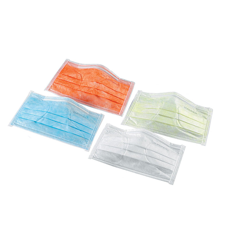 Blue Euronda Monoart face mask protection pack, featuring 50 protective masks by Euronda S.P.A for hygienic safety.
