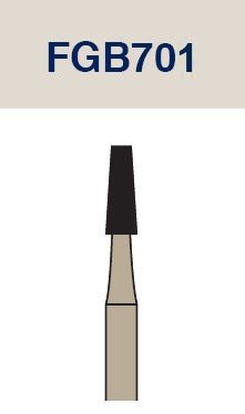 Strauss Cardbide Metal Cutting Barracuda Cross Cut Tapered Fissure Bur 012 3/pk - FGB701 - Libral Traders