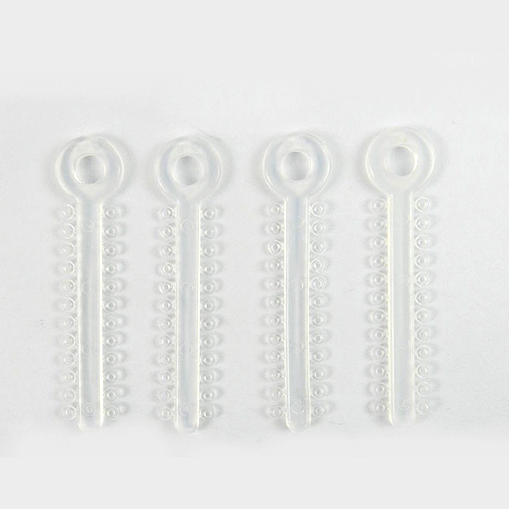 Silver Fox Ligature Ties, high-quality instrument accessories, shown in a close-up image with a shiny metallic finish.