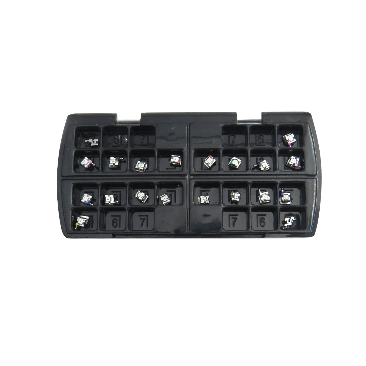 Fox SLB Passive B-Series MBT 022 metal brackets kit, showcasing durable metal brackets for secure mounting and support.