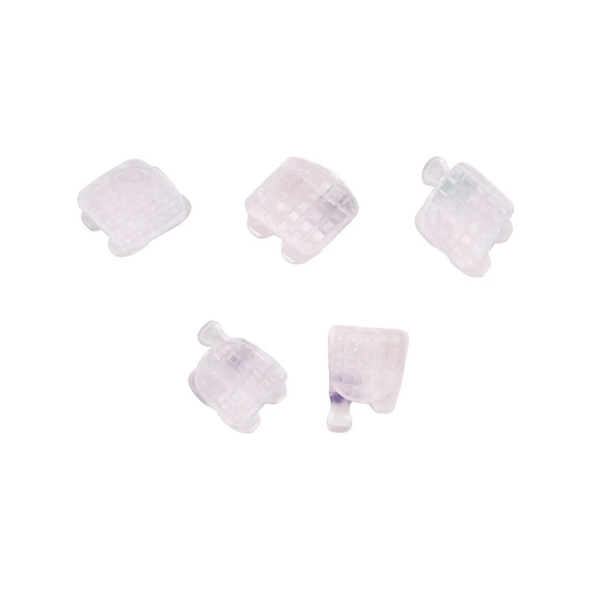 Fox Passive (SLB) Ceramic MBT 022 brackets kit featuring self-ligating ceramic brackets for orthodontic treatment.