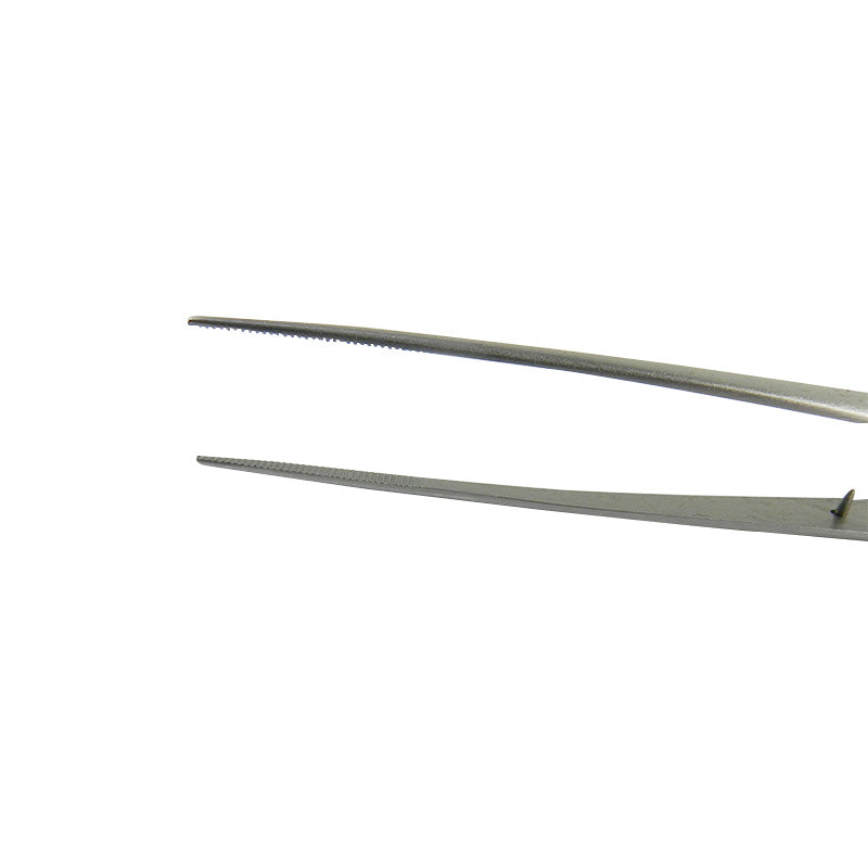 Fox Surgical fine plain cotton dressing forceps, 18cm, stainless steel, with smooth tips for precise medical handling.