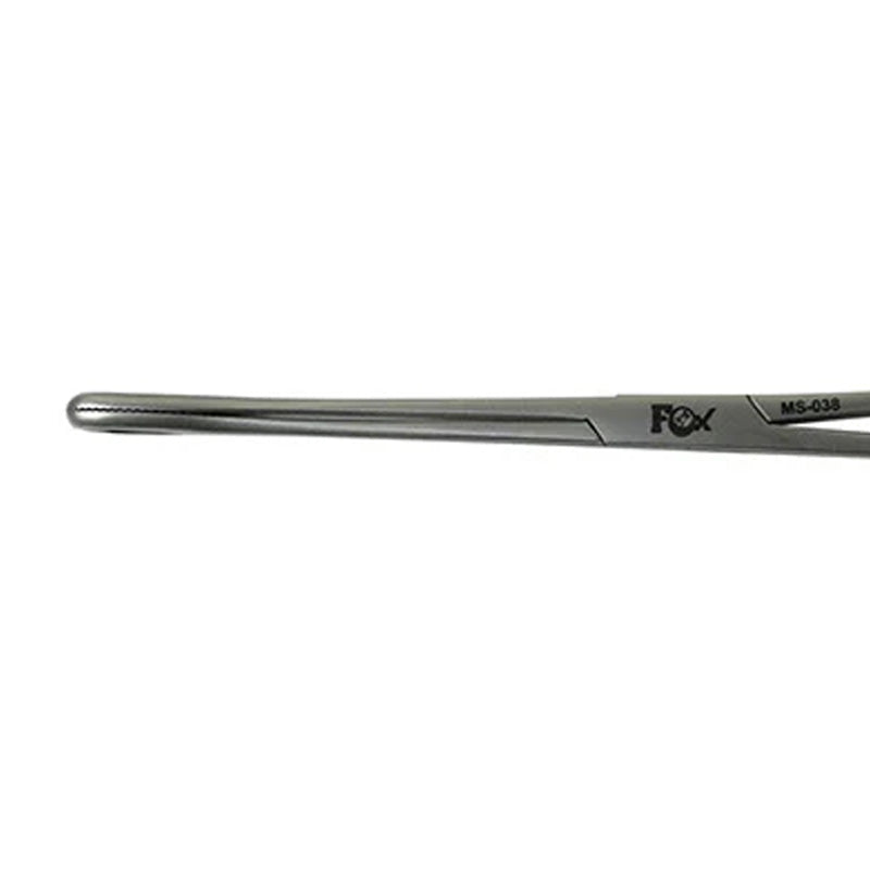 Fox Surgical Foerster sponge and dressing forceps, 25 cm straight cotton forceps for medical use, with stainless steel tips.