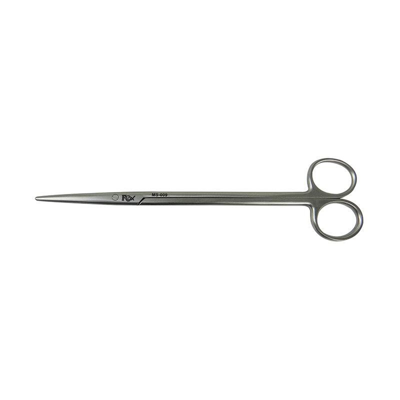 Straight Fox Surgical Metzenbaum scissors, 20 cm (8 inches), medical surgical scissors used for precise cutting in surgery.