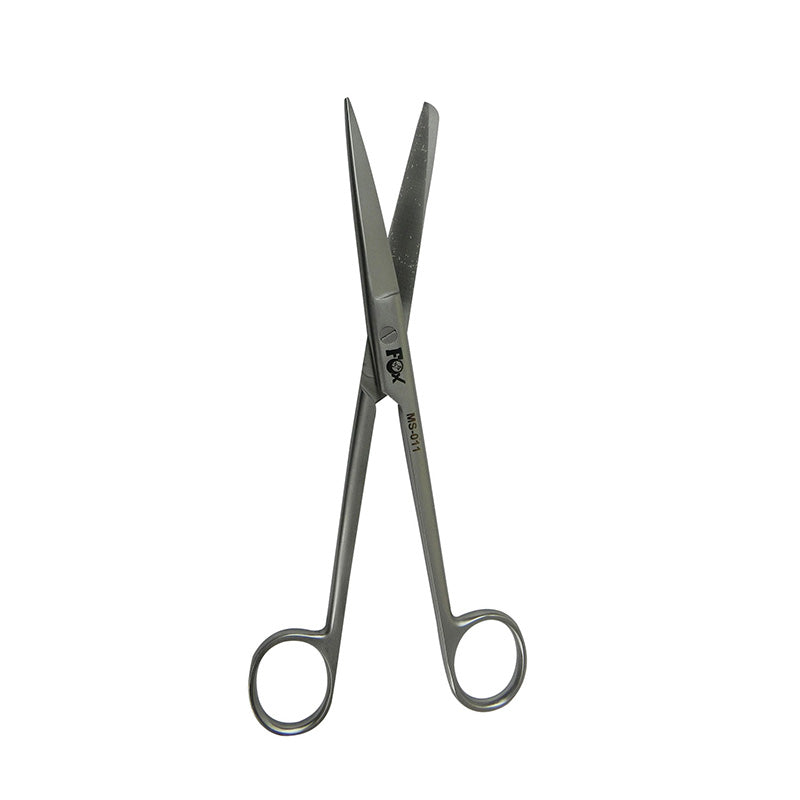 Straight Fox Surgical Metzenbaum scissors, 8-inch surgical scissors with fine blades, designed for precise cutting in medical procedures.