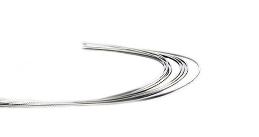 G&H Ortho Damon compatible M5 Thermal Copper Niti archwire for orthodontic treatment, shown in a dental setting.