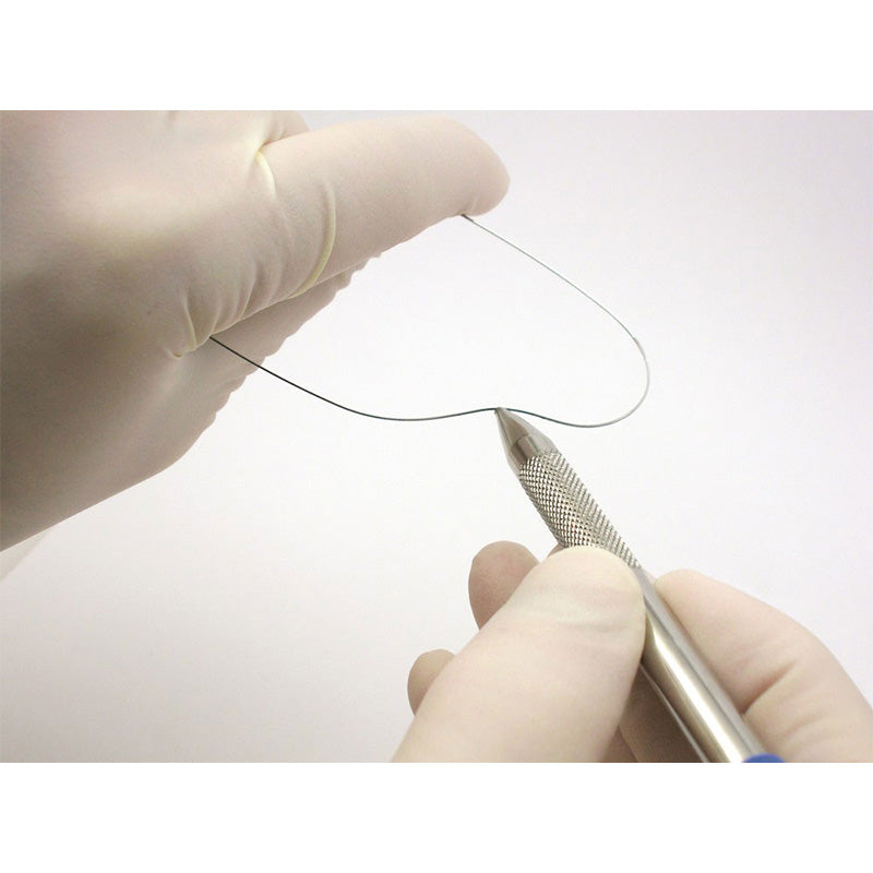 G&H Ortho Damon compatible G&H M5 Thermal Copper Niti archwires for orthodontic treatment, shown in upper arch setup.