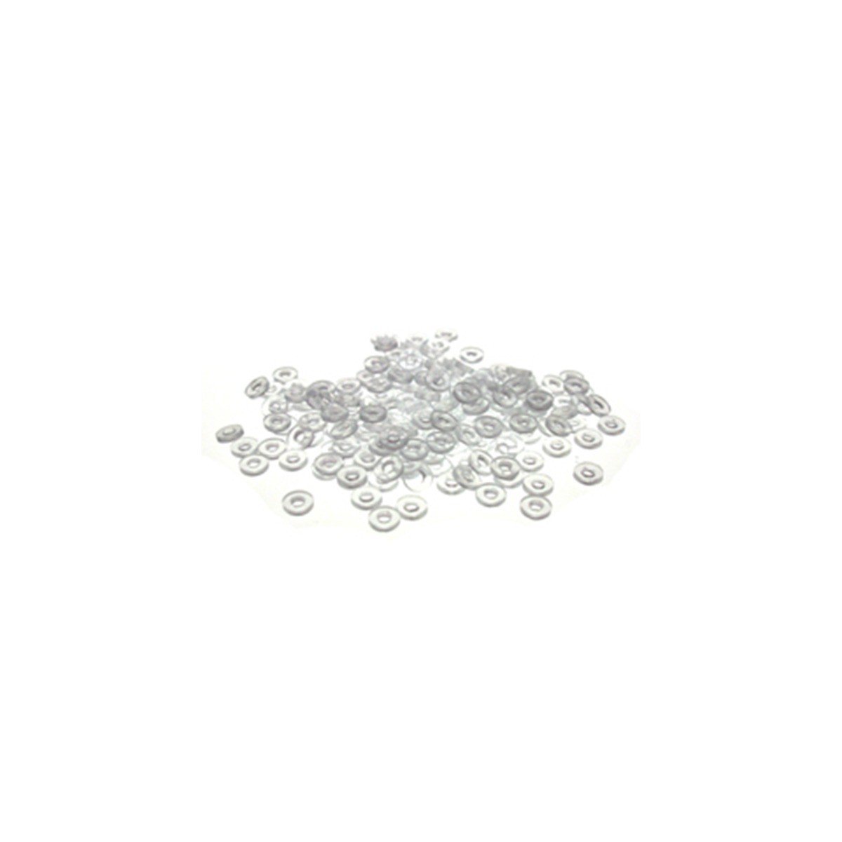 G&H Ortho Clear Loose Ligature Ties for orthodontic braces, shown in a close-up image.