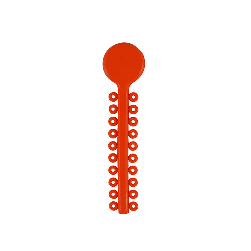 G&H Ortho G&H Select Elastomeric Ligature Ties in white, a pack of 1000 flexible orthodontic ligature ties for braces.
