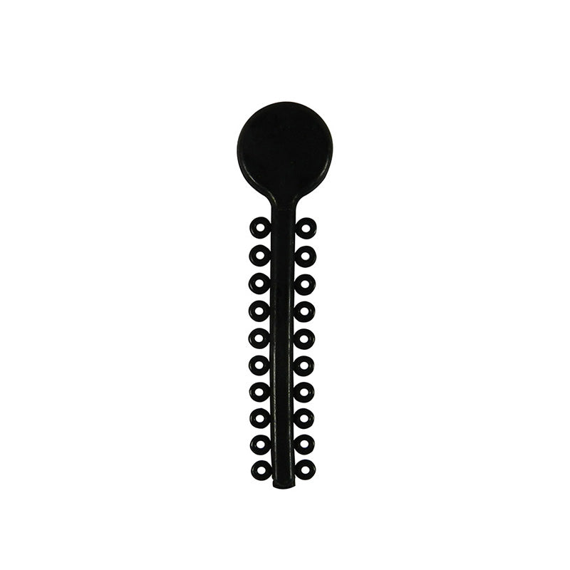 G&H Ortho G&H Select Elastomeric Ligature Ties, white orthodontic ligature ties shown in a large 1000-pack for dental use