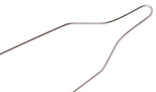 G&H Ortho SS Ligature Ties Long, stainless steel ligature wire and forms for orthodontic brackets, shown in a close-up image.