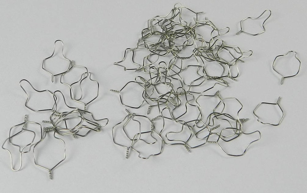 G&H Ortho Preformed Ligature Short Ties wire for orthodontic braces, 0.010 inch diameter, used for securing archwires.
