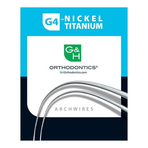 G&H Ortho Lingual G4 Niti and M5 Thermal Niti wires for orthodontic lingual braces, shown in a close-up view.